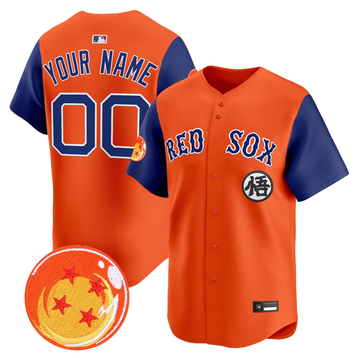 Boston Red Sox x Dragon Ball Vapor Premier Limited Custom Jersey - All Stitched