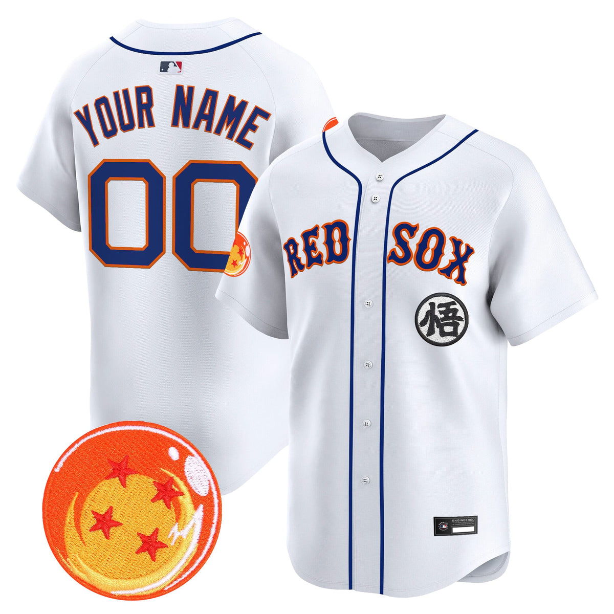 Boston Red Sox x Dragon Ball Vapor Premier Limited Custom Jersey - All Stitched