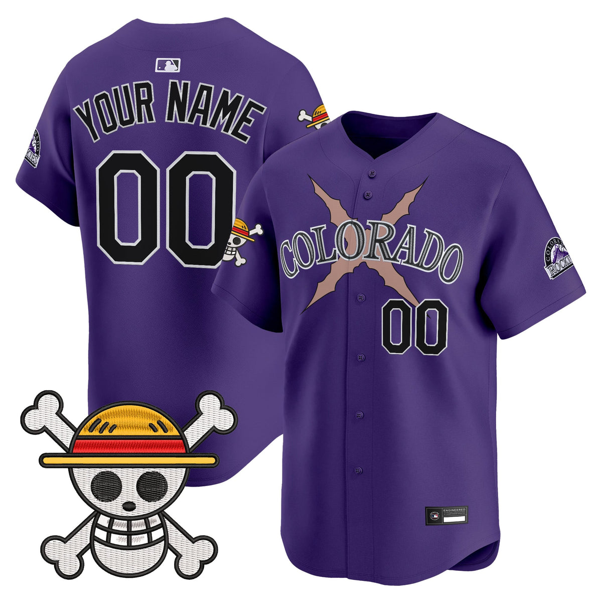 Colorado Rockies x One Piece Vapor Premier Limited Custom Jersey - Stitched