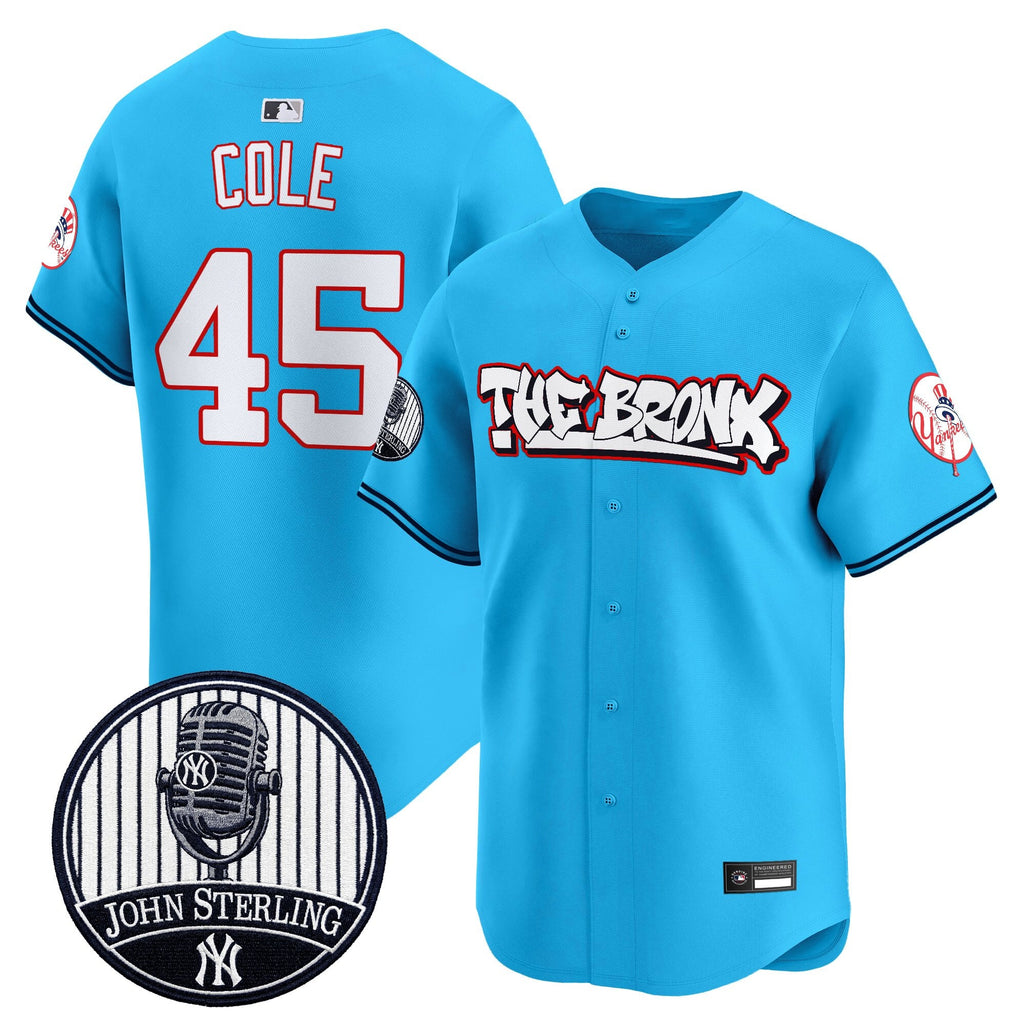 Men's New York Yankees "The Bronx Graffiti" Vapor Premier Limited Jersey - John Sterling Patch - All Stitched