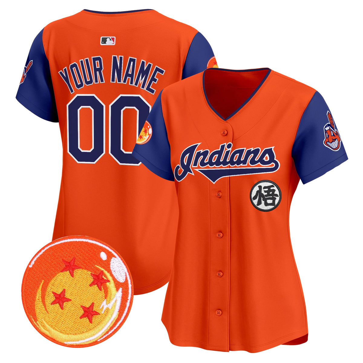 Cleveland Indians x Dragon Ball Vapor Premier Limited Custom Jersey - All Stitched
