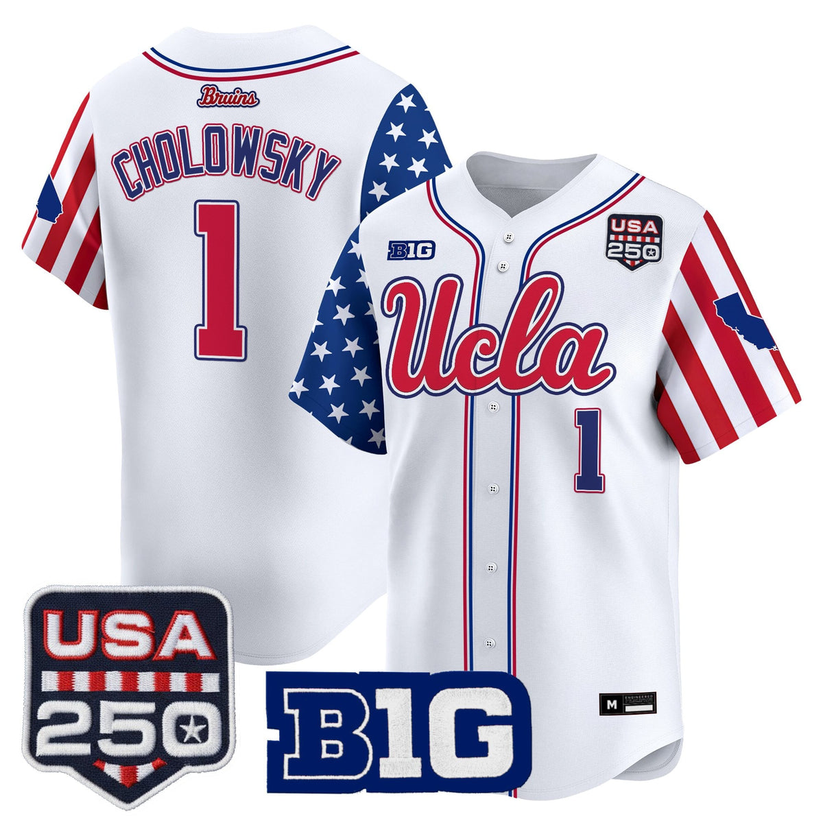 Men's UCLA Bruins "America 250 Edition" Vapor Premier Limited Jersey - All Stitched
