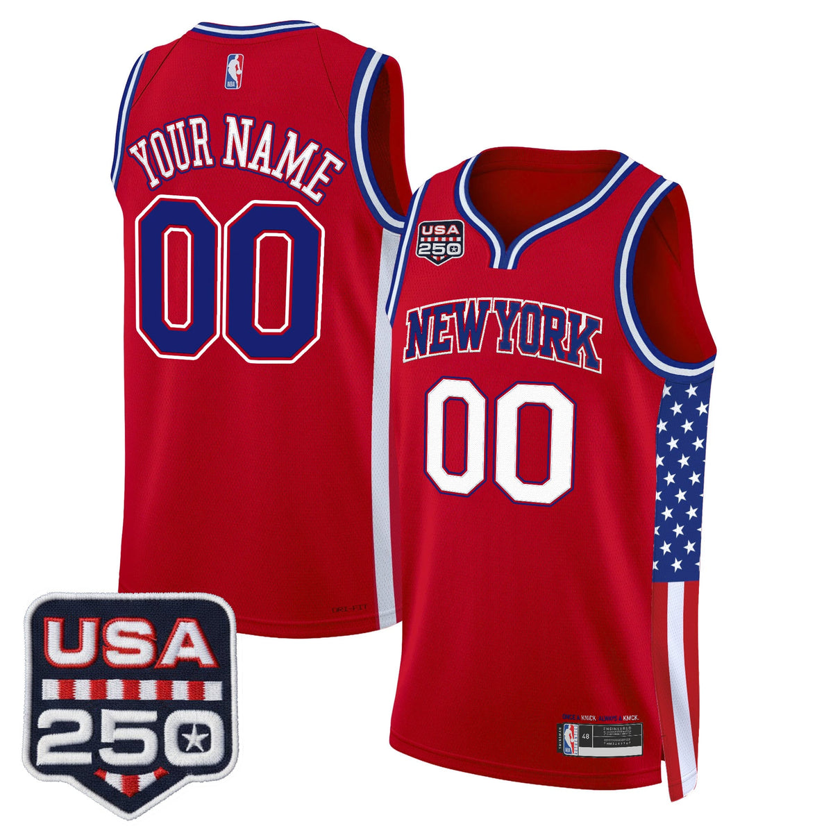 New York Knicks "America 250 Edition" Custom Swingman Jersey - All Stitched