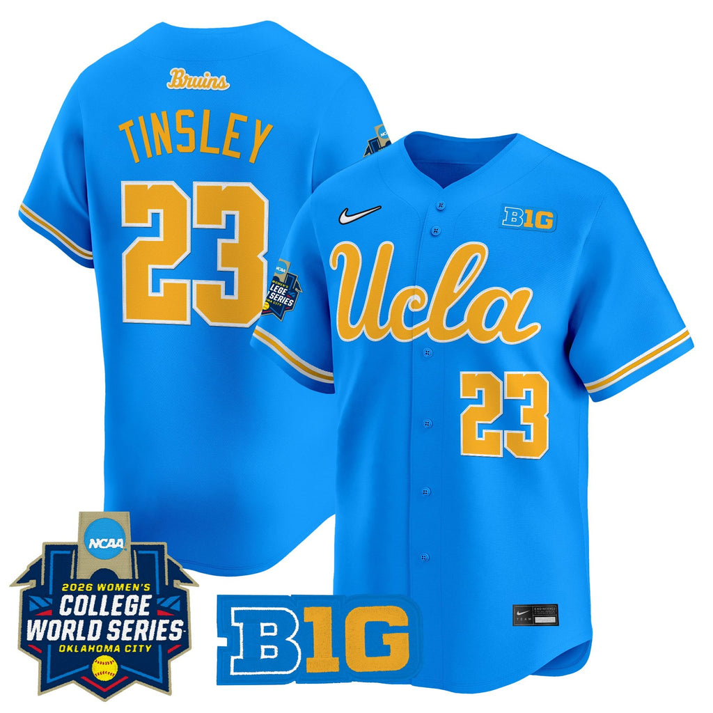 Men's Size - UCLA Bruins Softball 2026 World Series (WCWS) Vapor Premier Limited Jersey - All Stitched