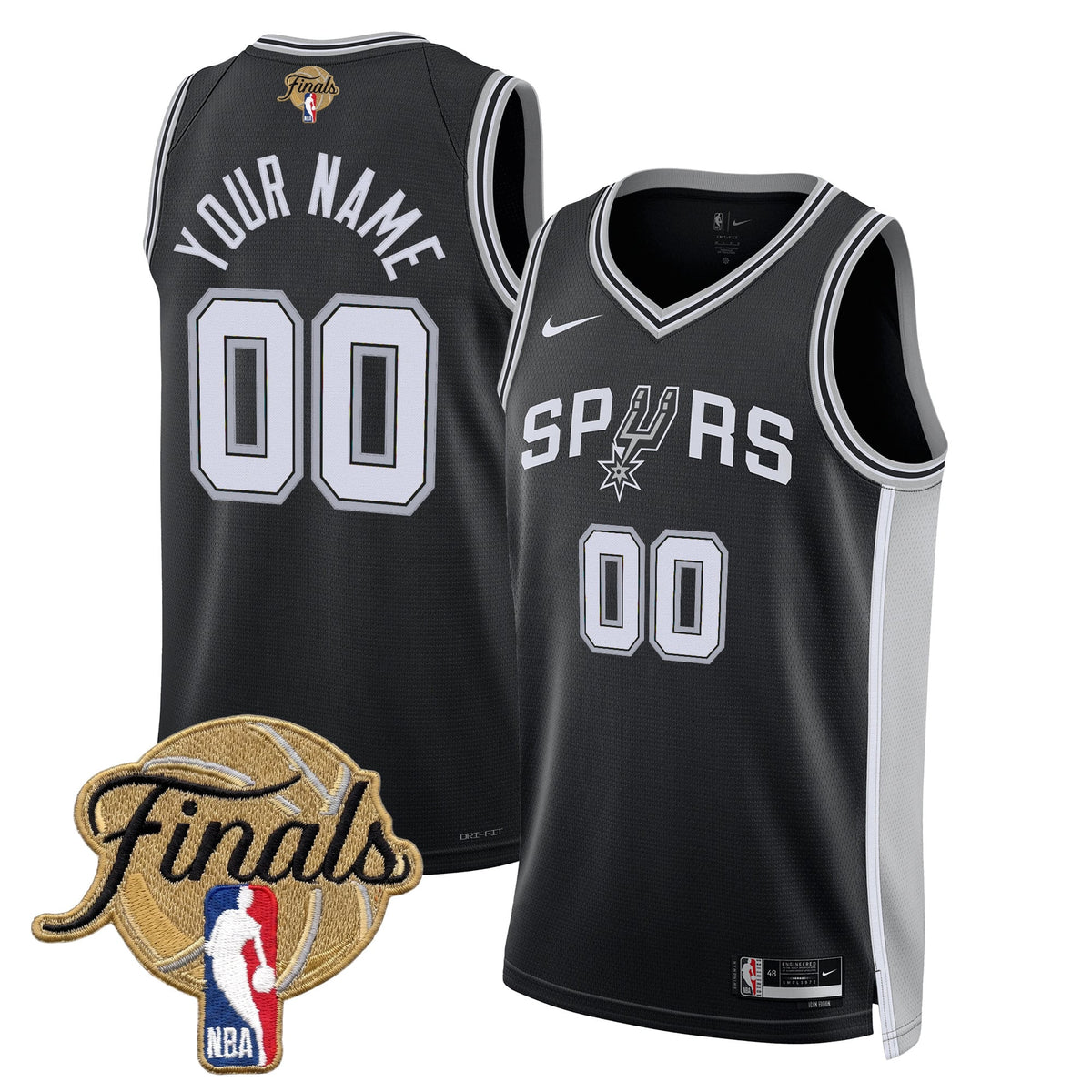 San Antonio Spurs 2026 Finals Custom Swingman Jersey - All Stitched