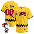 Atlanta Braves x Peanuts Vapor Premier Limited Custom Jersey - Stitched