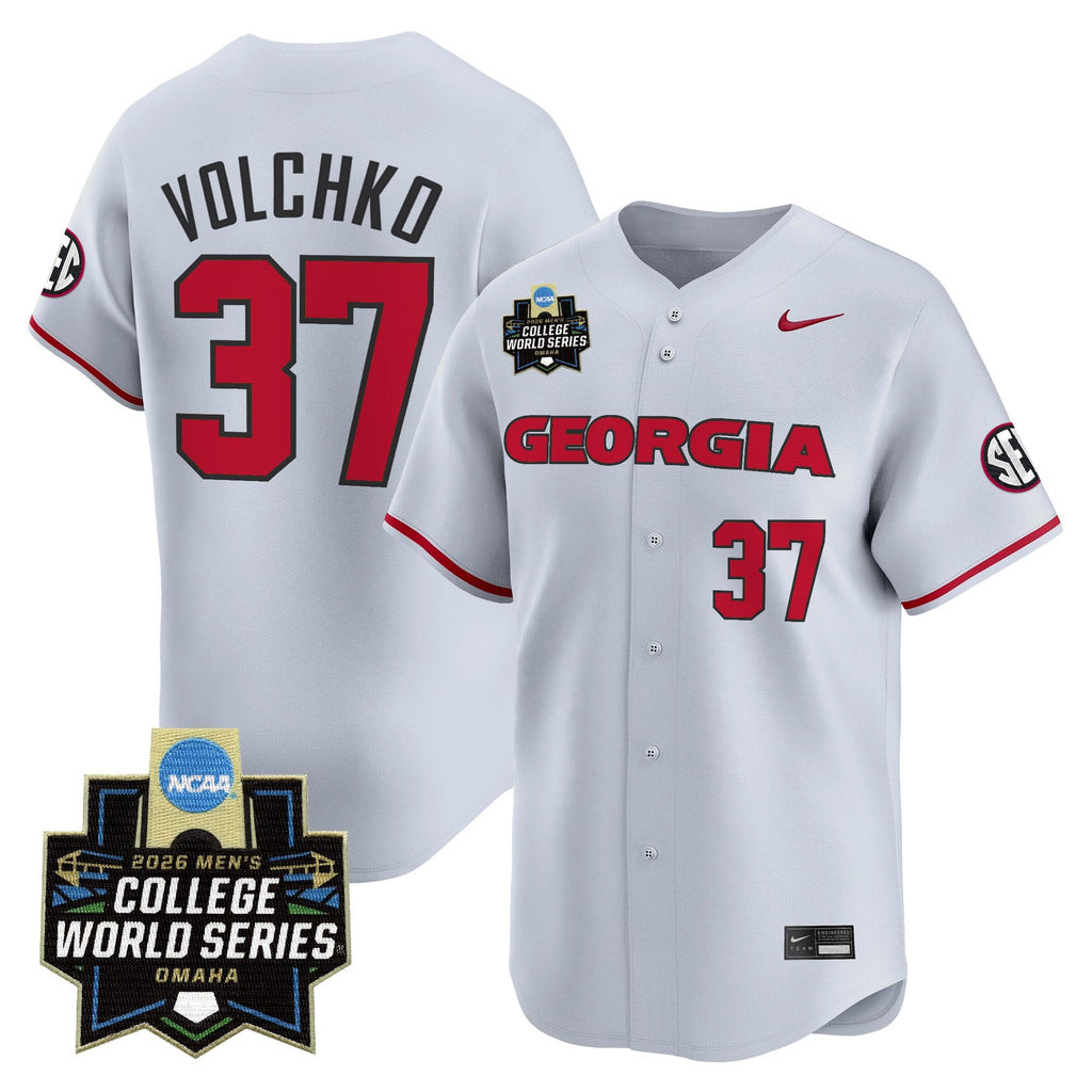 Men's Georgia Bulldogs Baseball 2026 World Series Vapor Premier Limited Jersey - All Stitched