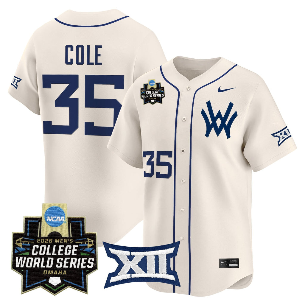 Men's West Virginia Mountaineers 2026 World Series Patch Vapor Premier Limited Jersey - All Stitched