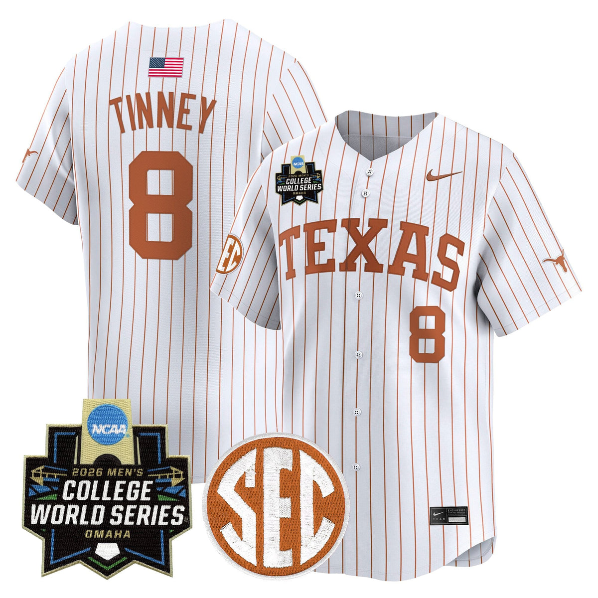 Men's Texas Longhorns 2026 World Series Vapor Premier Limited Jersey - All Stitched