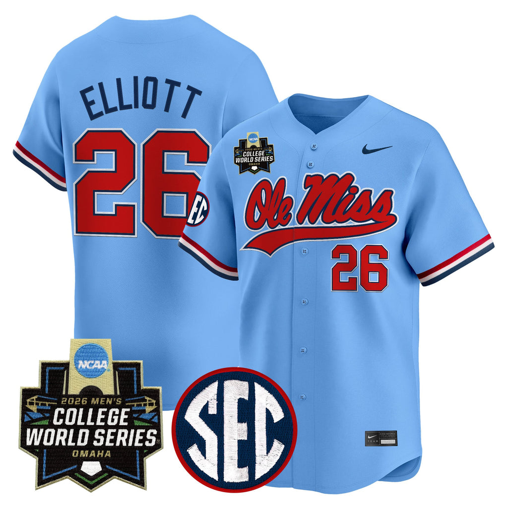 Men's Ole Miss Rebels 2026 World Series Vapor Premier Limited Jersey - All Stitched