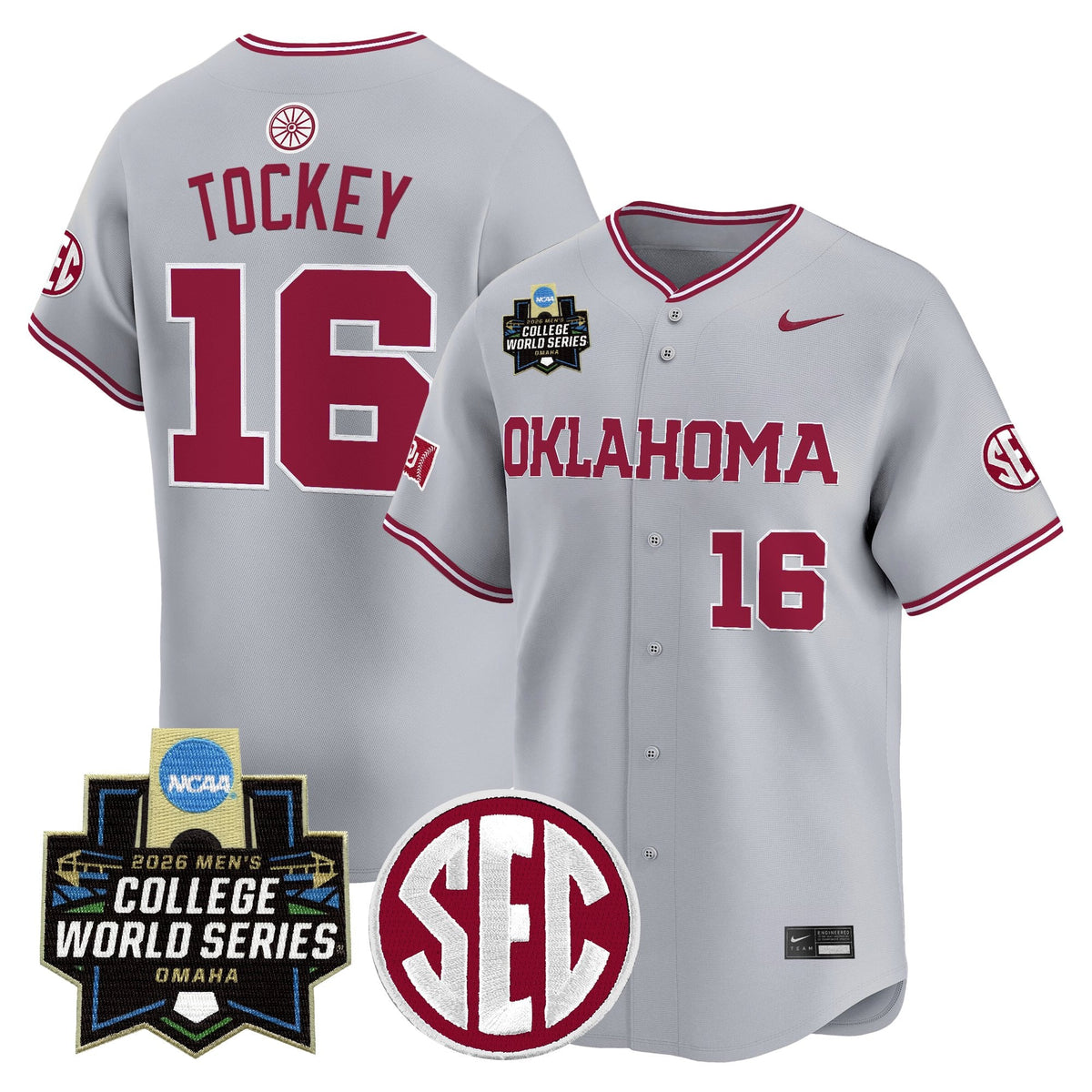 Men's Oklahoma Sooners 2026 World Series Vapor Premier Limited Jersey - All Stitched