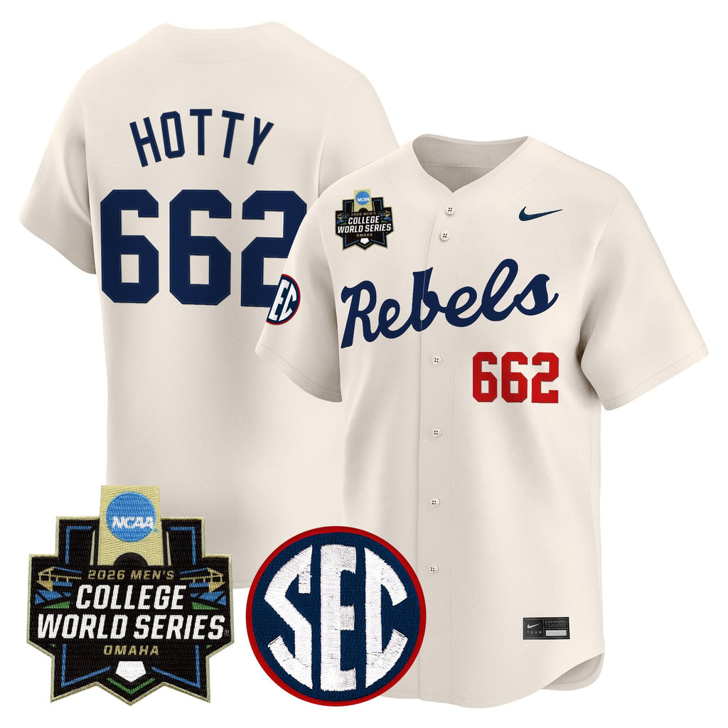 Men's Ole Miss Rebels 2026 World Series Vapor Premier Limited Jersey - All Stitched