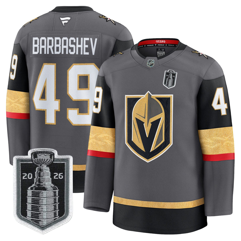 Men's Vegas Golden Knights 2026 Stanley Cup Patch Premium Jersey - All Stitched