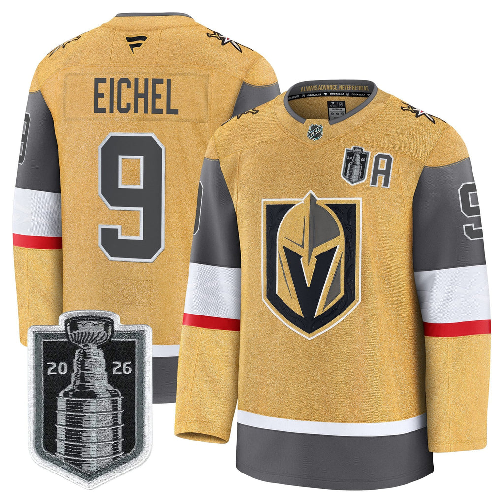 Men's Vegas Golden Knights 2026 Stanley Cup Patch Premium Jersey - All Stitched