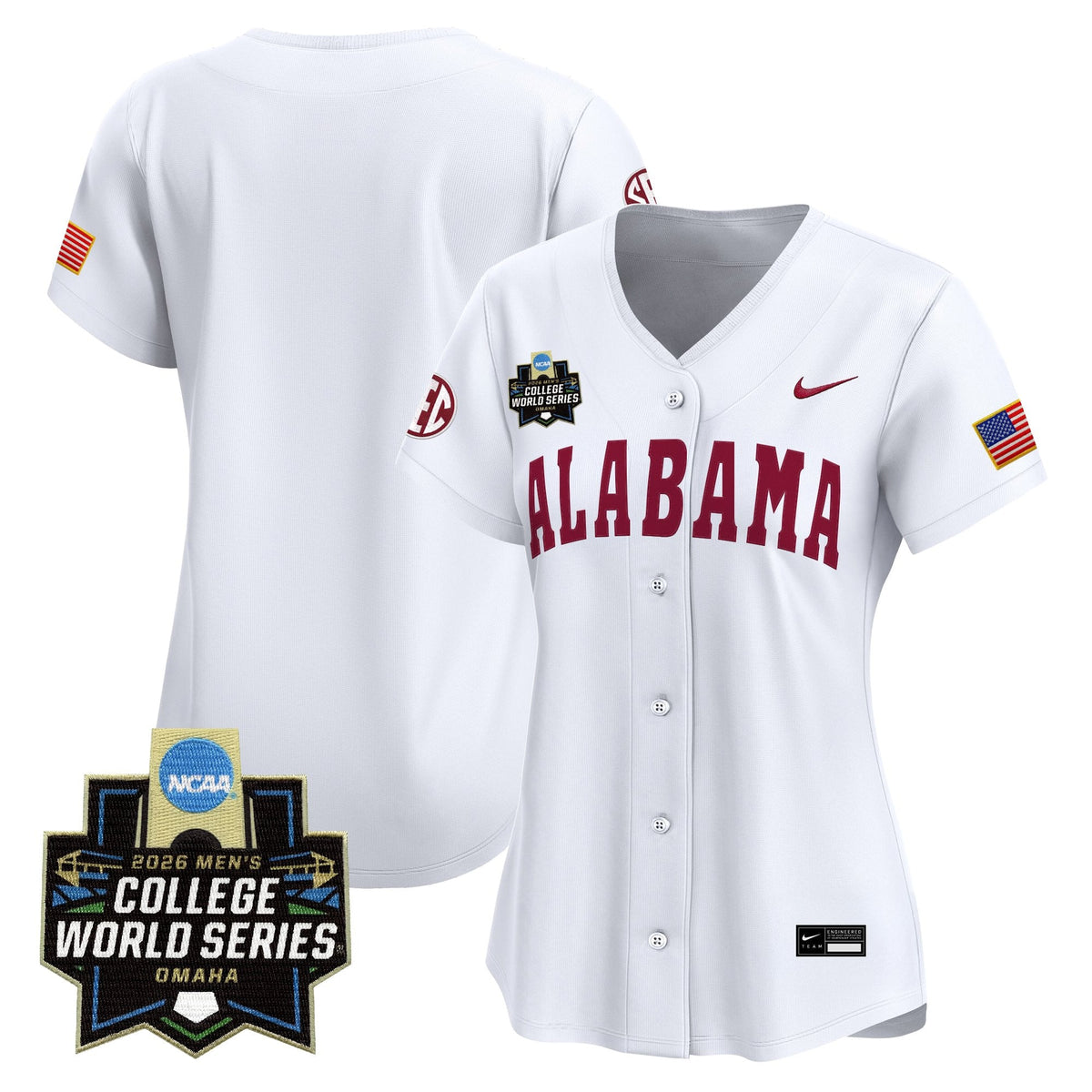 Women's Alabama Crimson Tide 2026 World Series Vapor Premier Limited Jersey - All Stitched