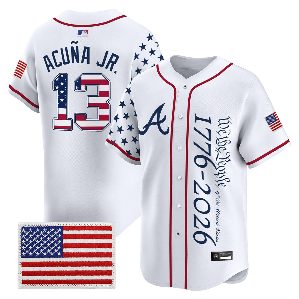 Men's Atlanta Braves "America 250 Edition" Vapor Premier Limited Jersey V2 - Stitched