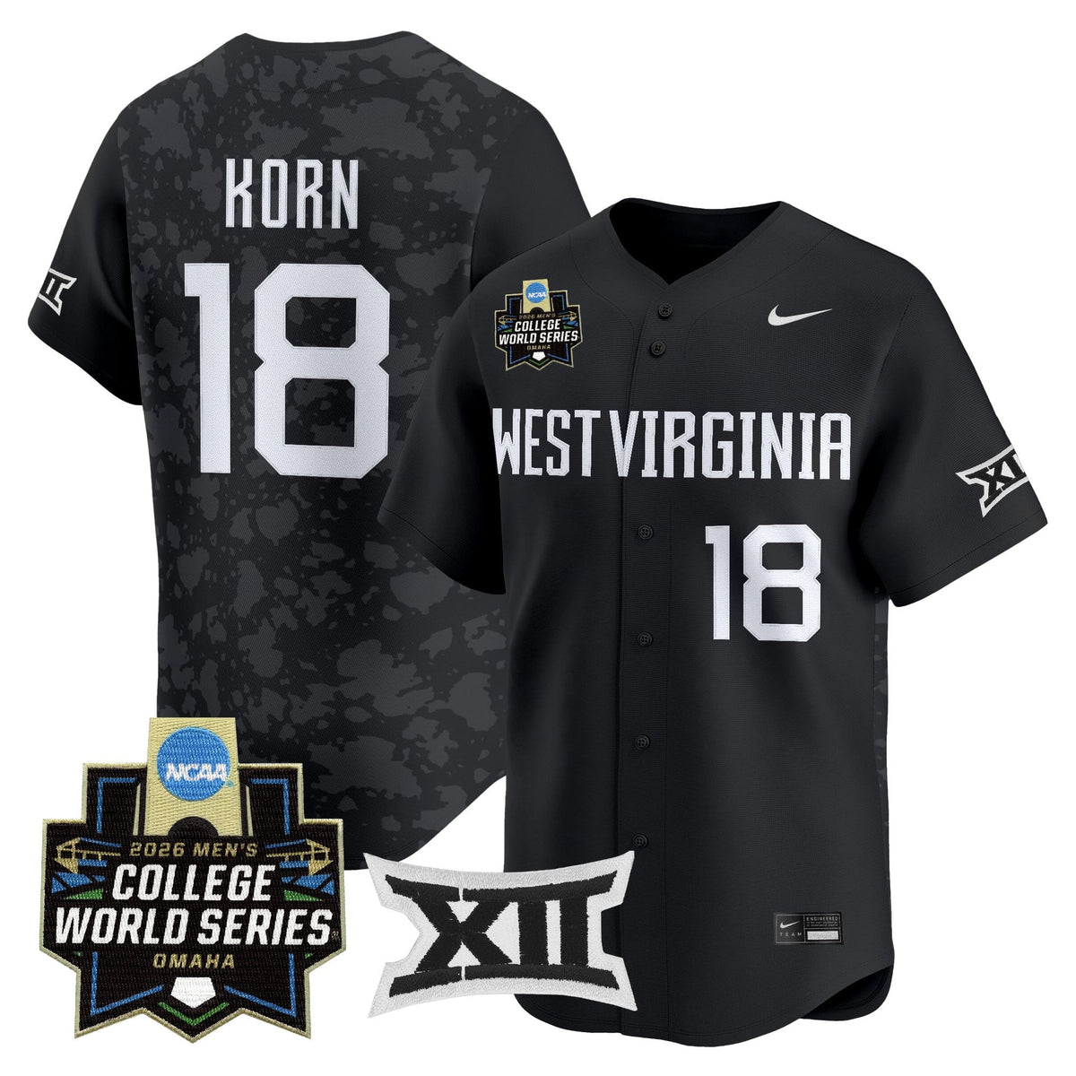 Men's West Virginia Mountaineers 2026 World Series Vapor Premier Limited Jersey V2 - All Stitched