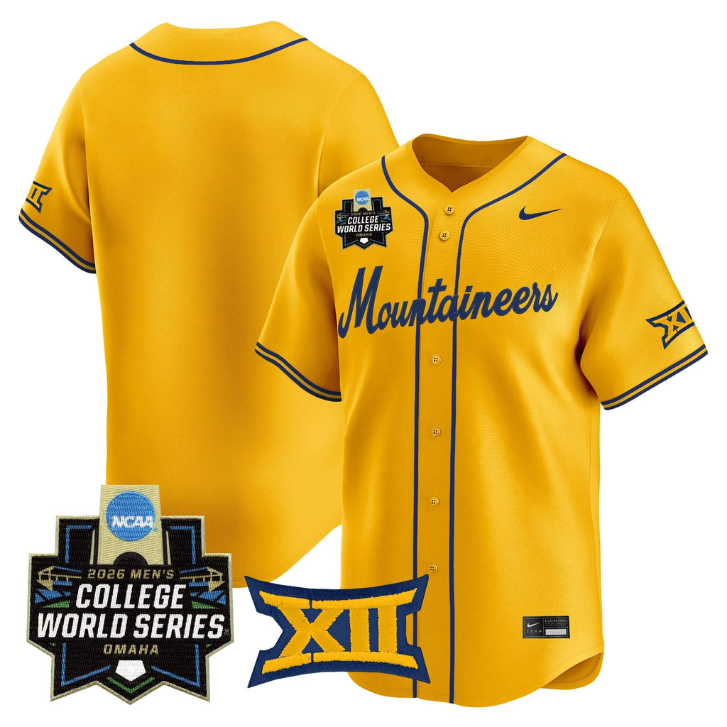 Men's West Virginia Mountaineers 2026 World Series Vapor Premier Limited Jersey V2 - All Stitched