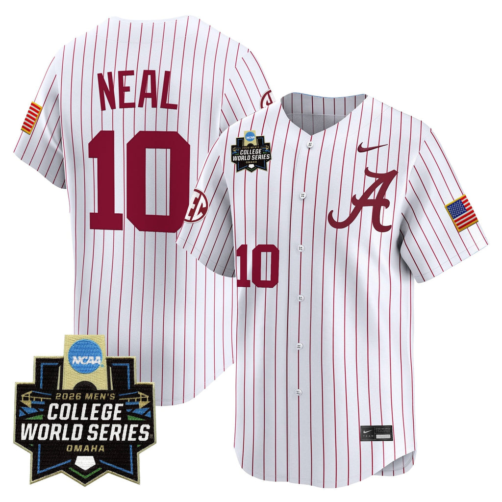 Men's Alabama Crimson Tide 2026 World Series Vapor Premier Limited Jersey V2 - All Stitched