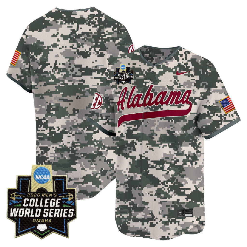 Men's Alabama Crimson Tide 2026 World Series Vapor Premier Limited Jersey V2 - All Stitched