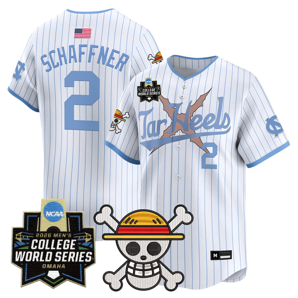 Men's North Carolina Tar Heels 2026 World Series x One Piece Vapor Premier Limited Jersey - All Stitched