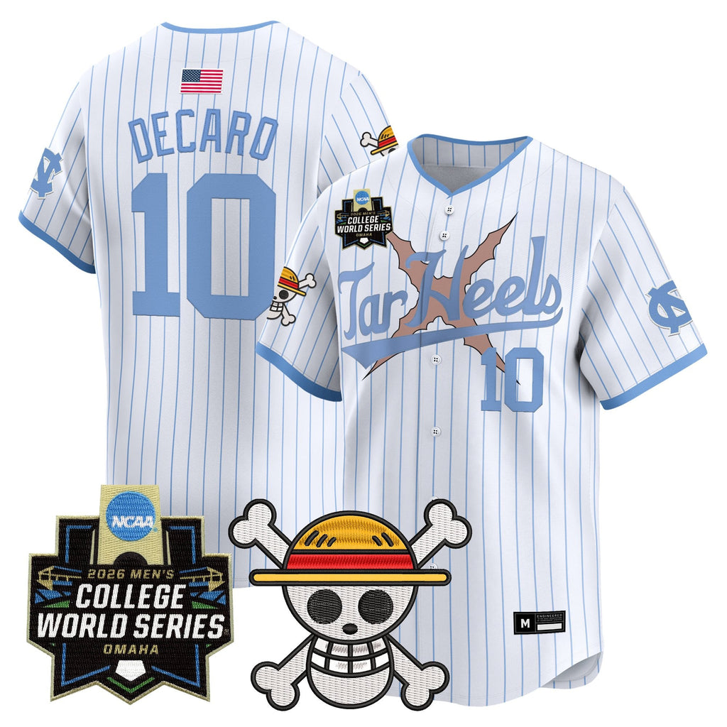 Men's North Carolina Tar Heels 2026 World Series x One Piece Vapor Premier Limited Jersey - All Stitched