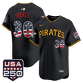 Men's Pittsburgh Pirates USA 250 Fourth of July Vapor Premier Limited Jersey - All Stitched