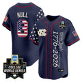 Men's North Carolina Tar Heels 2026 World Series "America 250 Edition" Vapor Premier Limited Jersey V2 - All Stitched