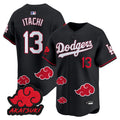 Los Angeles Dodgers x Naruto "Akatsuki Edition" Vapor Premier Limited Jersey - Stitched