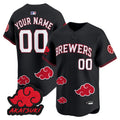 Milwaukee Brewers x Naruto Akatsuki Edition Vapor Premier Limited Custom Jersey - Stitched