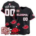 Oklahoma Sooners 2026 National Champions Patch x Naruto "Akatsuki Edition" Vapor Premier Limited Custom Jersey - All Stitched