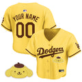 Women's Los Angeles Dodgers x Sanrio Friends Crop Top Baseball Custom Jersey - All Stitched